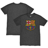 Barcelona 1863FC Color Crest Twisted Tri-Blend Slub T-Shirt Heather Black