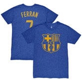 Ferran Torres Barcelona 1863FC Player Name & Number Twisted Tri-Blend Slub T-Shirt Heather Royal shop