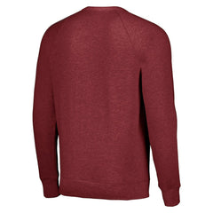 Denver Nuggets Homage Unisex Holiday Tri-Blend Raglan Pullover Sweatshirt Red