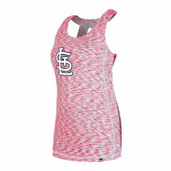 St. Louis Cardinals New Era Women's Space Dye Keyhole Back Tank Top - Red Tanks