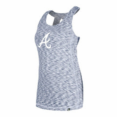Atlanta Braves New Era Women's Space Dye Keyhole Back Tank Top - Navy Tanks