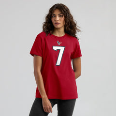 C.J. Stroud Houston Texans Women's Player Name & Number T-Shirt Red