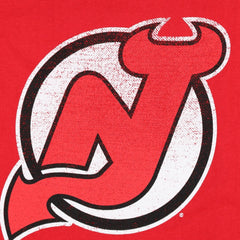 NHL New Jersey Devils Profile Women's Plus Size Distressed Printed Name & Number Long Sleeve T-Shirt - Red
