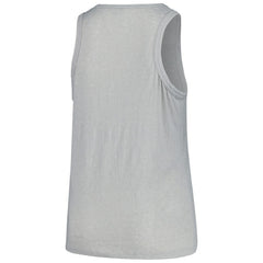 San Diego Padres Soft as a Grape Women's Plus Size Curvy High Neck Tri-Blend Tank Top - Steel Tanks
