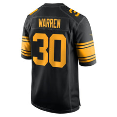 NFL Jaylen Warren Pittsburgh Steelers Alternate Game Jersey - Black