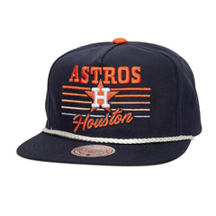 Houston Astros Mitchell & Ness Radiant Lines Deadstock Snapback Hat - Navy Hats