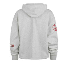 San Francisco 49ers '47 Women's High Hopes Long Sleeve Cropped Hoodie Heather Gray