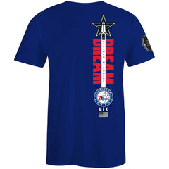 Philadelphia 76ers FISLL x Black History Collection Unisex T-Shirt - Blue