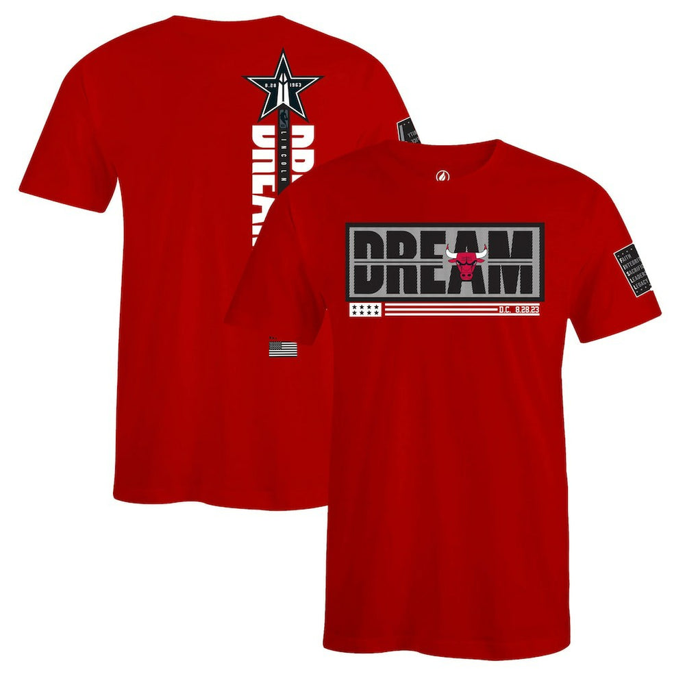 Chicago Bulls FISLL x Black History Collection Unisex T-Shirt - Red