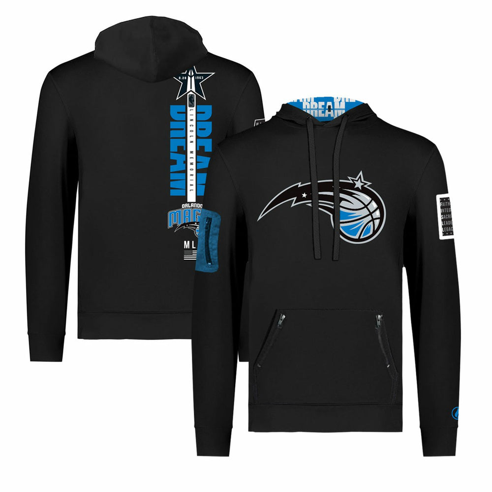 Orlando Magic FISLL x Black History Collection Unisex Pullover Hoodie - Black