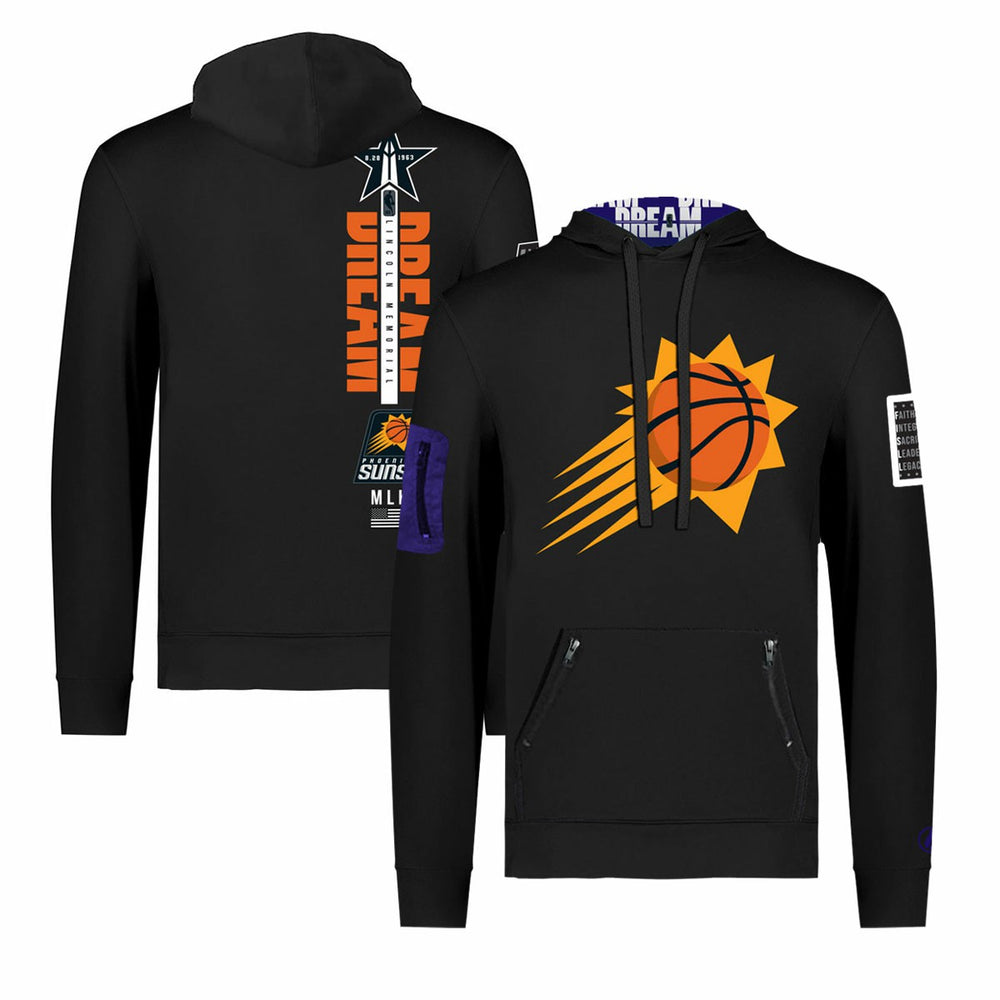Phoenix Suns FISLL x Black History Collection Unisex Pullover Hoodie - Black
