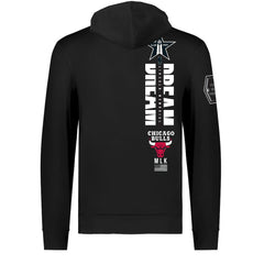 Chicago Bulls FISLL x Black History Collection Unisex Pullover Hoodie - Black