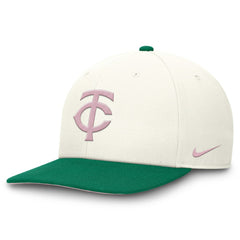 Minnesota Twins Nike Sail Pro Performance Snapback Hat - Cream/Green Hats