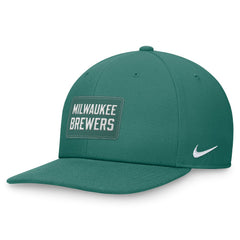 Milwaukee Brewers Nike Bicoastal Pro Performance Snapback Hat - Green Hats