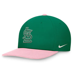St. Louis Cardinals Nike Malachite Pro Performance Snapback Hat - Green/Pink Hats