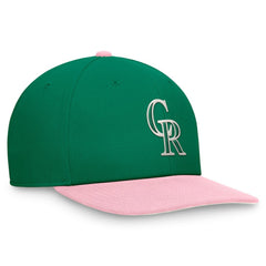 Colorado Rockies Nike Malachite Pro Performance Snapback Hat - Green/Pink Hats