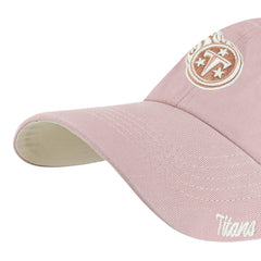 Tennessee Titans '47 Women's Ballpark Cheer Dusty Rose Clean Up Adjustable Hat Pink