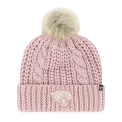 Jacksonville Jaguars '47 Women's Meeko Cuffed Knit Hat with Pom Dusty Rose