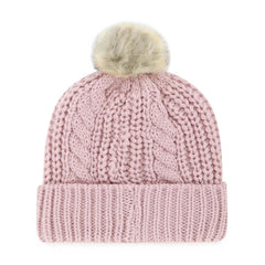 Jacksonville Jaguars '47 Women's Meeko Cuffed Knit Hat with Pom Dusty Rose