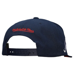 Atlanta Braves Mitchell & Ness Team Tagged Snapback Hat - Navy Hats