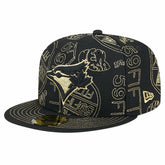 Toronto Blue Jays New Era 59FIFTY Day Allover Fitted Hat - Black Hats
