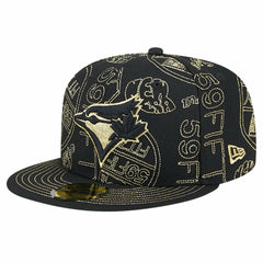 Toronto Blue Jays New Era 59FIFTY Day Allover Fitted Hat - Black Hats