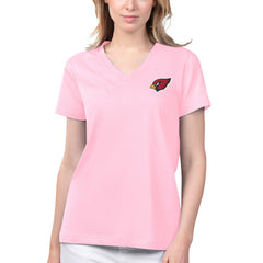 Arizona Cardinals Margaritaville Women's Game Time V-Neck T-Shirt Pink