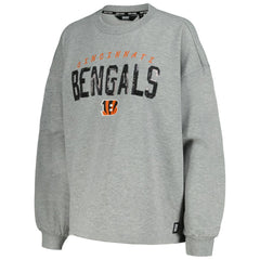 Cincinnati Bengals DKNY Sport Women's Penelope Pullover Sweatshirt Heather Charcoal