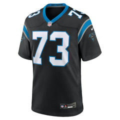 NFL Rashard Lawrence Carolina Panthers Game Jersey - Black