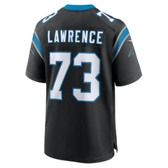 NFL Rashard Lawrence Carolina Panthers Game Jersey - Black
