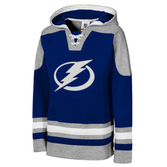 NHL Tampa Bay Lightning Youth Ageless Must Have Home V-Neck Pullover Hoodie - Blue