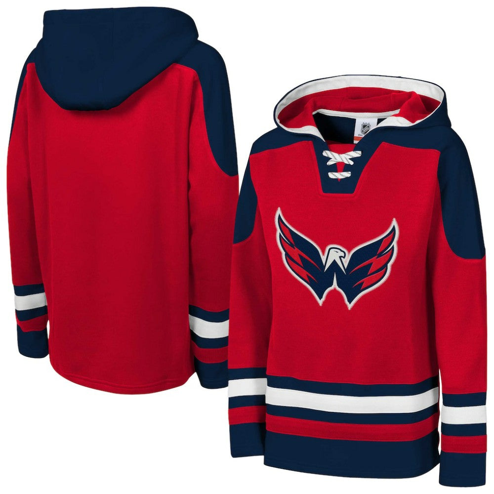 NHL Washington Capitals Youth Ageless Must Have Home V-Neck Pullover Hoodie - Red