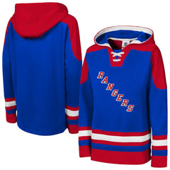 NHL New York Rangers Youth Ageless Must Have Home V-Neck Pullover Hoodie - Blue