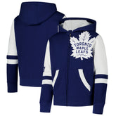 NHL Toronto Maple Leafs Youth Face Off Full-Zip Hoodie - Blue