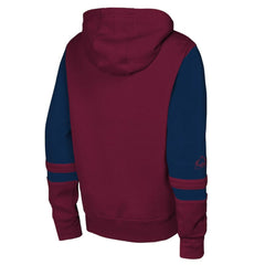 NHL Colorado Avalanche Youth Face Off Full-Zip Hoodie - Burgundy