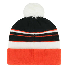 Cincinnati Bengals '47 Youth Peewee Cuffed Knit Hat with Pom Black/Orange