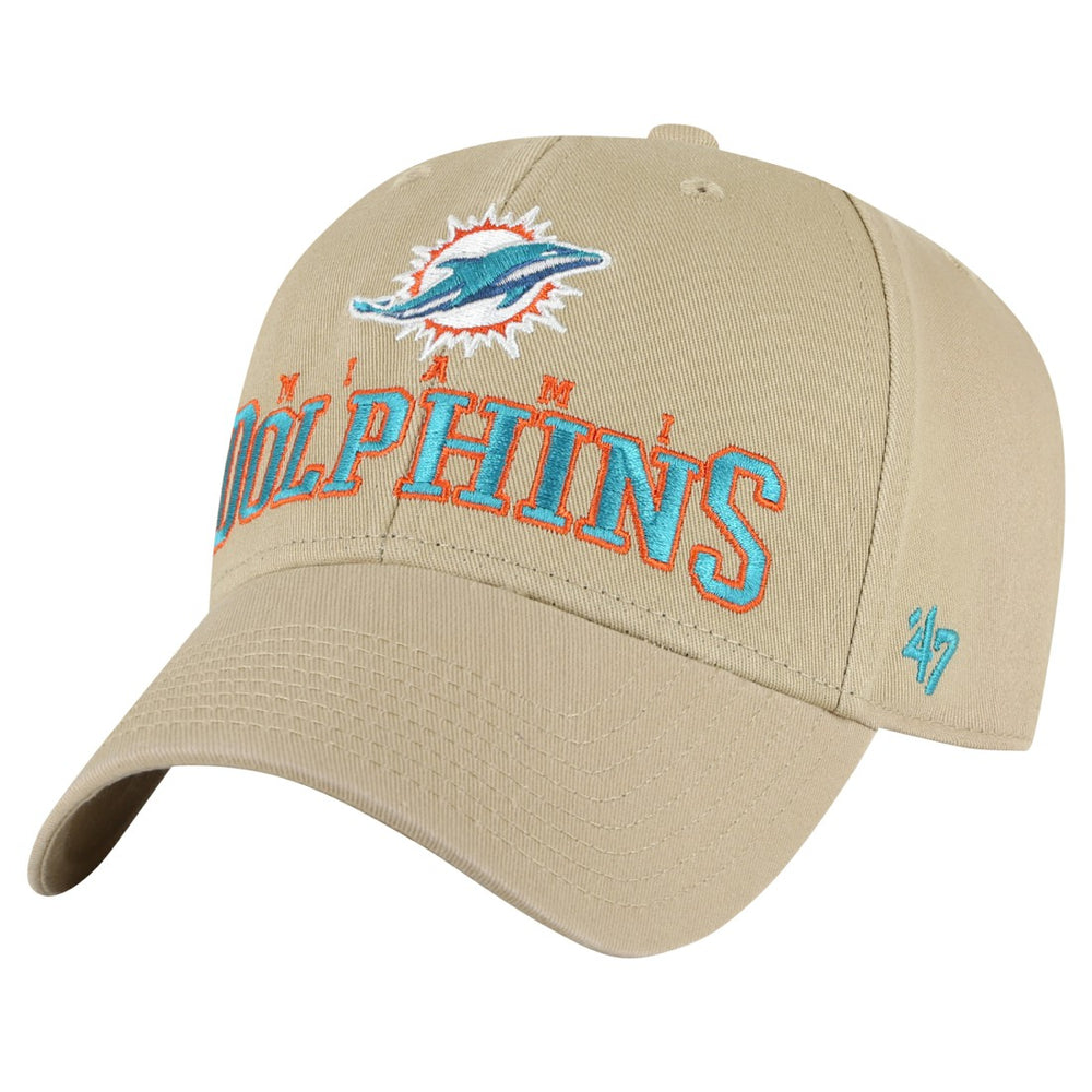 Miami Dolphins '47 Powell MVP Adjustable Hat Khaki