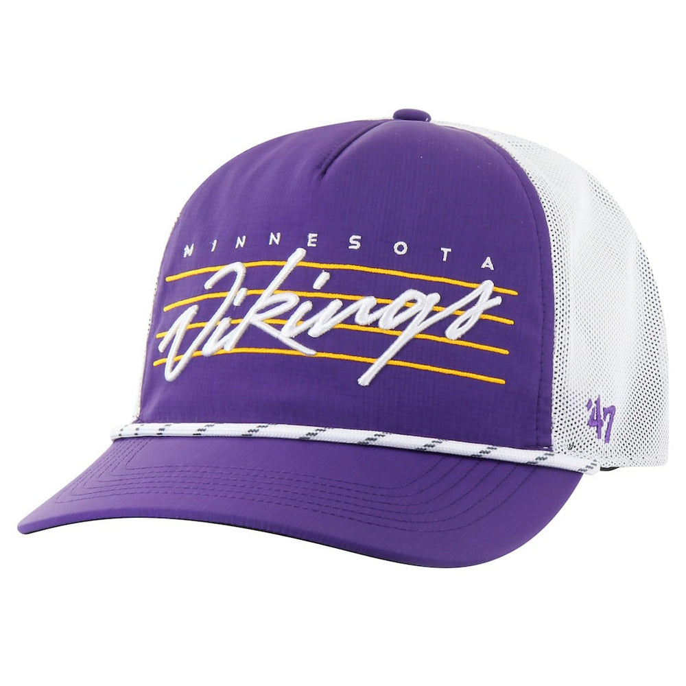 Minnesota Vikings '47 Downburst Relaxed Hitch Trucker Adjustable Hat Purple/White