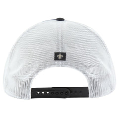 New Orleans Saints '47 Downburst Relaxed Hitch Trucker Adjustable Hat Black/White