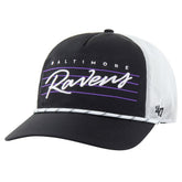 Baltimore Ravens '47 Downburst Relaxed Hitch Trucker Adjustable Hat Black/White