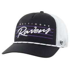 Baltimore Ravens '47 Downburst Relaxed Hitch Trucker Adjustable Hat Black/White