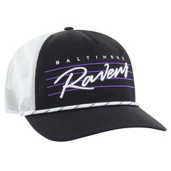 Baltimore Ravens '47 Downburst Relaxed Hitch Trucker Adjustable Hat Black/White