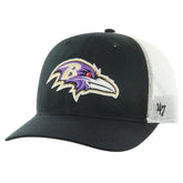 Baltimore Ravens '47 Team Unstructured Trucker Adjustable Hat Black/White