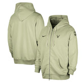 Milwaukee Bucks Authentic Standard Issue Full-Zip Hoodie Jacket Green