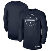 Washington Wizards 2024/25 Legend On-Court Practice Long Sleeve T-Shirt Navy