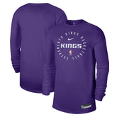 Sacramento Kings 2024/25 Legend On-Court Practice Long Sleeve T-Shirt Purple