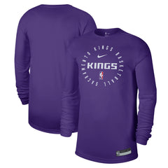 Sacramento Kings 2024/25 Legend On-Court Practice Long Sleeve T-Shirt Purple