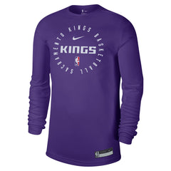 Sacramento Kings 2024/25 Legend On-Court Practice Long Sleeve T-Shirt Purple