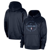 Memphis Grizzlies 2024/25 Spotlight On-Court Practice Performance Pullover Hoodie Navy