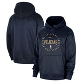 New Orleans Pelicans 2024/25 Spotlight On-Court Practice Performance Pullover Hoodie Navy